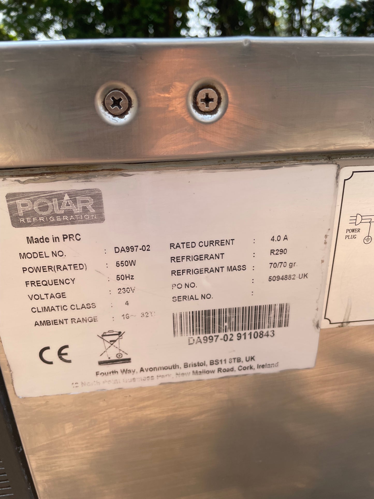 Polar Drawer Fridge/Freezer