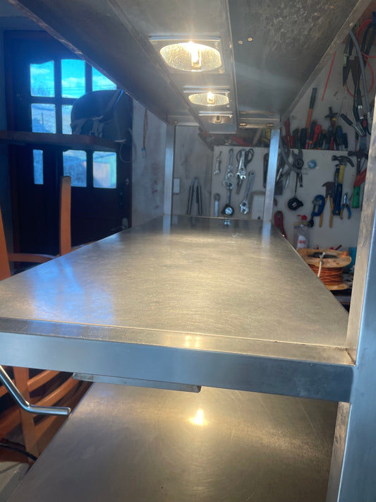 Stainless Table Cupboard With Heated Gantry