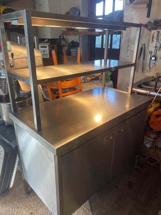 Stainless Table Cupboard With Heated Gantry